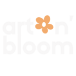 Art N' Bloom Studios Logo White Version